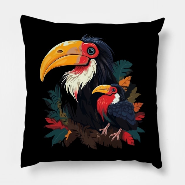 Hornbill Fathers Day Pillow by JH Mart