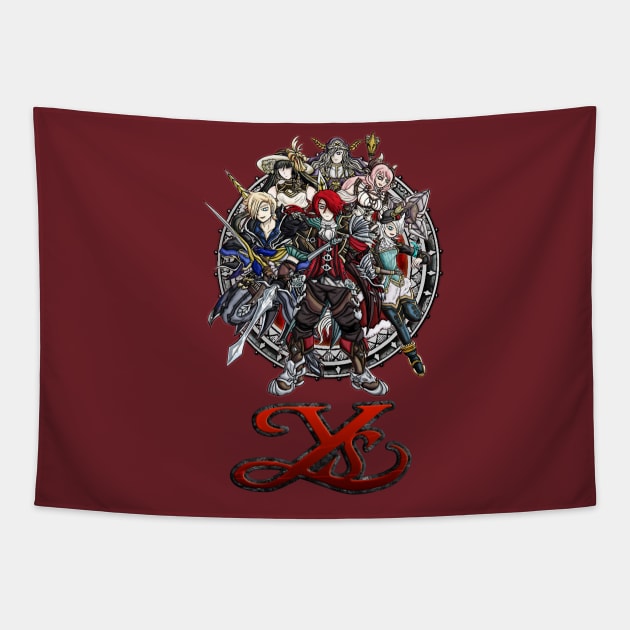 Ys IX Heroes Tapestry by WarioPunk