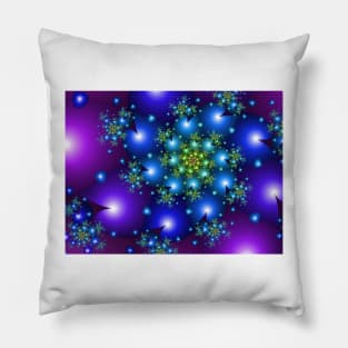 Spinning Galaxy Flower Pillow