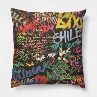 Graffiti Journal , Street Art , Diary, notebook for creative people ! Pillow