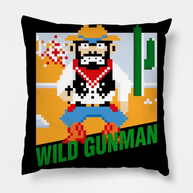 Wild Gunman Pillow by familiaritees