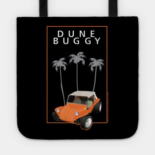 Dune Buggy Manx Orange w Palms and Type Tote