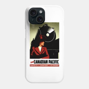 Travel Canadian Pacific Safety Comfort Economy Vintage Railway Phone Case