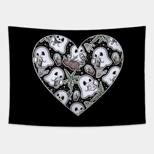 Spooky Cute Ghosts Tapestry