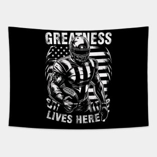 Greatness Lives Here Tapestry