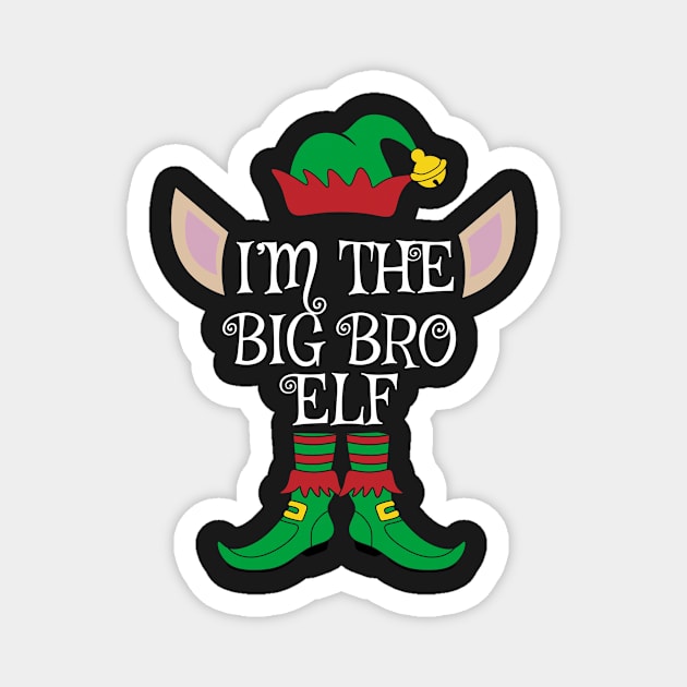 I'm The Big Bro Christmas Elf Magnet by Meteor77