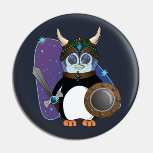 Viking Space Penguin Pin