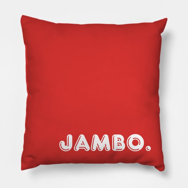 Red Jambo Pillow by April Twenty Fourth