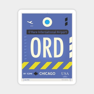 ORD O'Hare Airport code Magnet