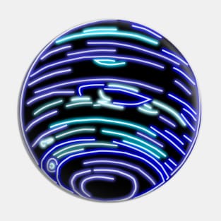 Electric Solar System Neon Neptune Pin