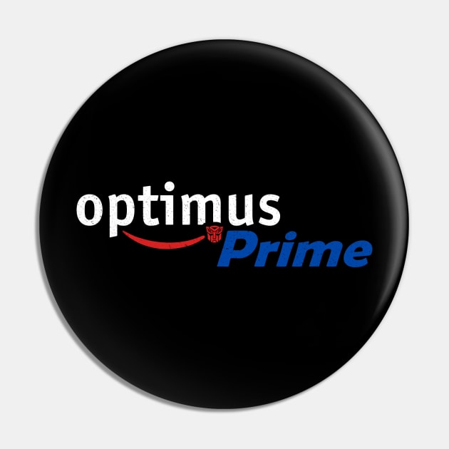 Optimus Prime Logo Pin by scribblejuice