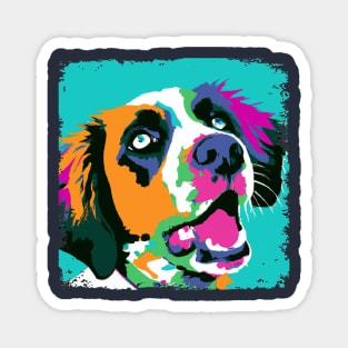 Brittany Pop Art - Dog Lover Gifts Magnet