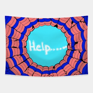 Help in a Hole Tapestry