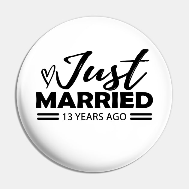 13th Wedding Anniversary - 13 years anniversary Pin by KC Happy Shop