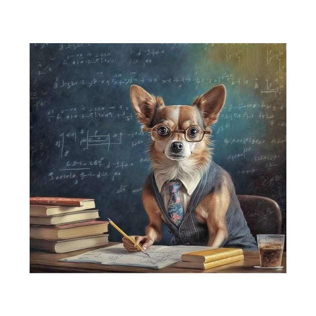 Chihuahua Dog Teacher Professor School by candiscamera