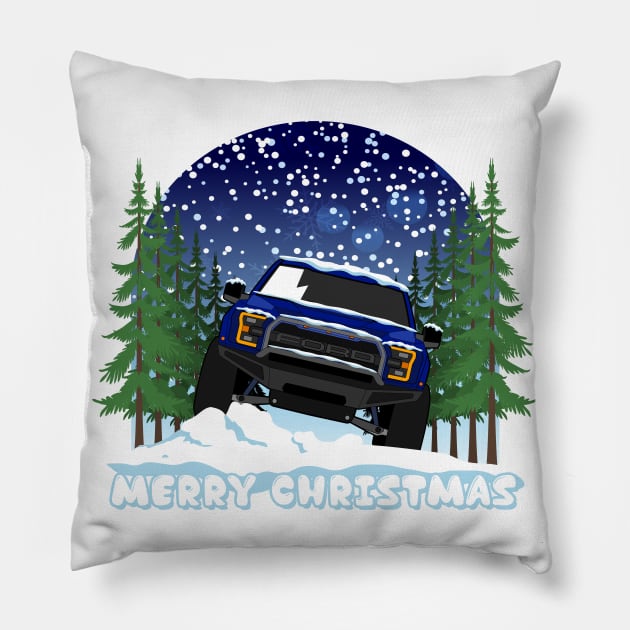 Raptor f150 Christmas Pillow by HSDESIGNS