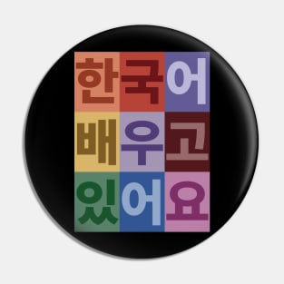 I am learning Korean Pin