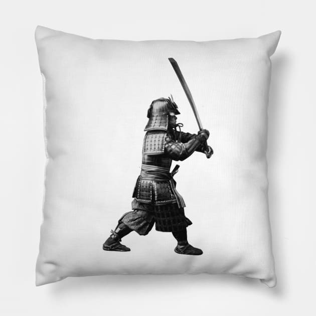 Classic Samurai Pillow by Stevendan