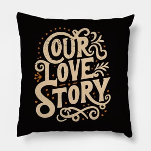 Love Story Capturing Moments Valentine's Day Pillow