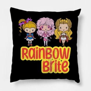 Rainbow brite t-shirt Pillow