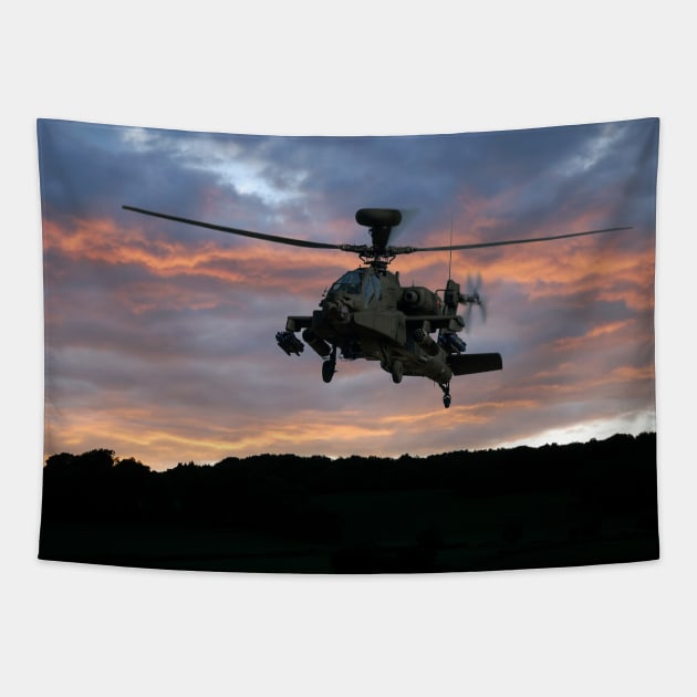 Apache Sunset Tapestry by SteveHClark