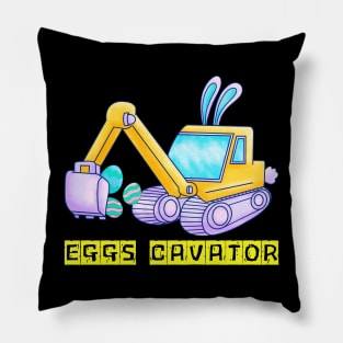 EGGS CAVATOR Pillow