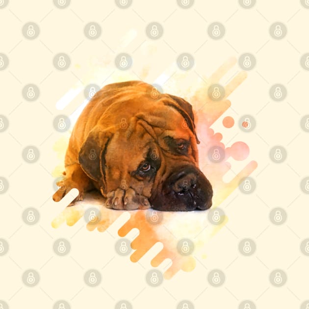 Bullmastiff dog by Nartissima