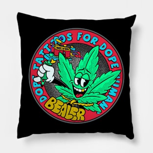 Dope tats for dope humans color Pillow