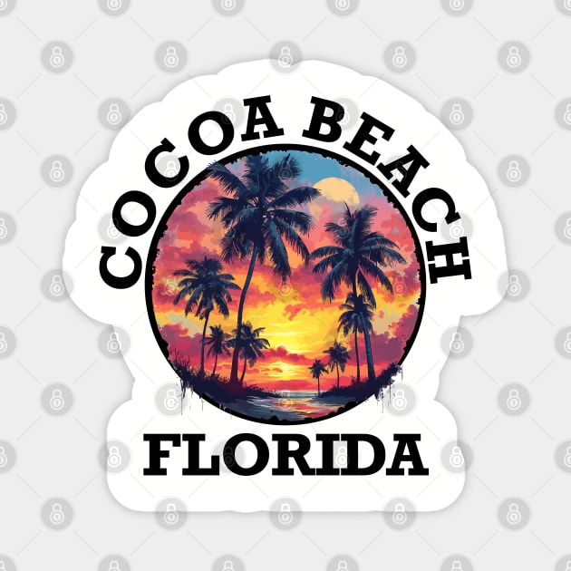 Cocoa Beach Florida Magnet by VelvetRoom