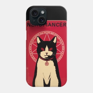 Spooky Nekomancer demon cat Phone Case