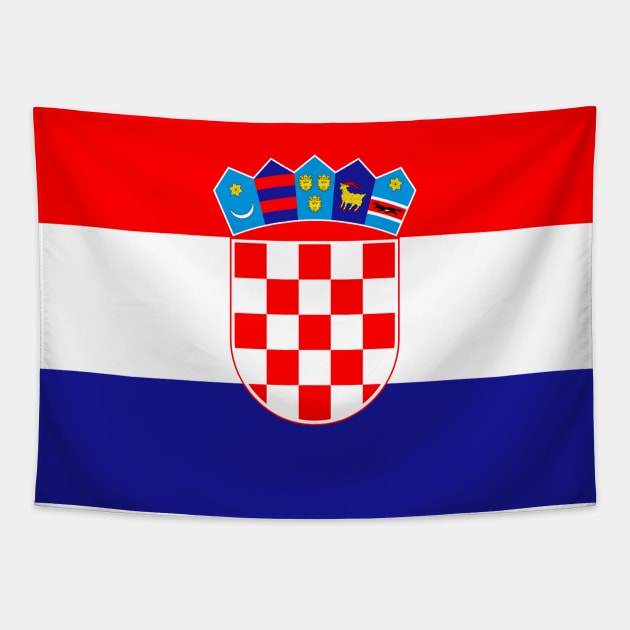 Croatia flag Tapestry by PedroVale