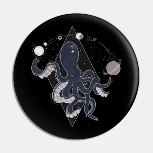 Octopus Galaxy Pin