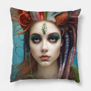 Voodoo Doll Girl - Dreadlocks Hippie Witch - Be Different WA334 - Magick Voodoo Pillow