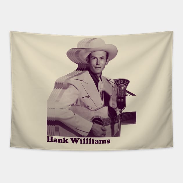 Hank Williams /// Retro Tapestry by PiedPiper