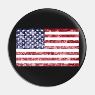 Distressed American Flag Pin