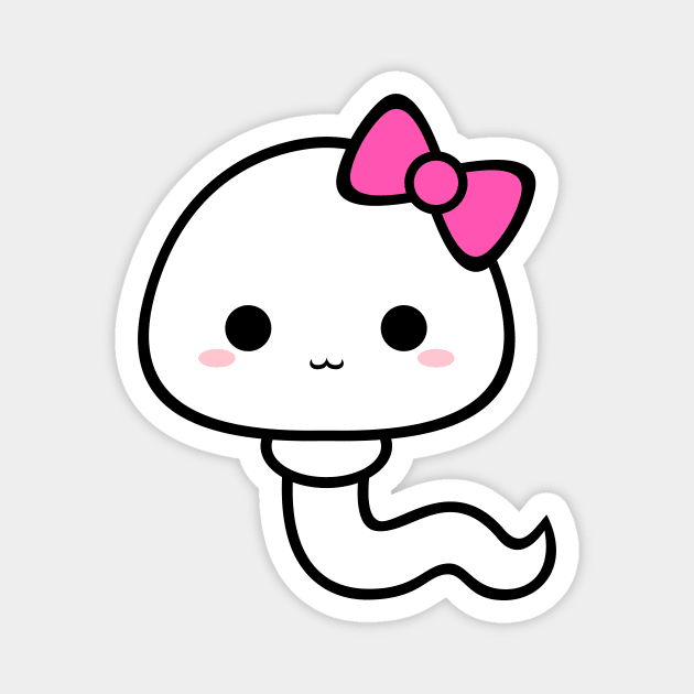 Cute Kawaii Sperm Girl Magnet by alien3287