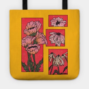 Wilt flower (red) Tote