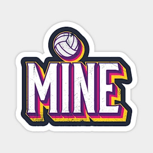 Volleyball Mine Magnet