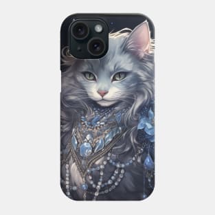 Siberian Cat Goddess Phone Case