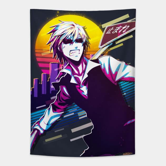 Shizuo Heiwajima Tapestry by 80sRetro