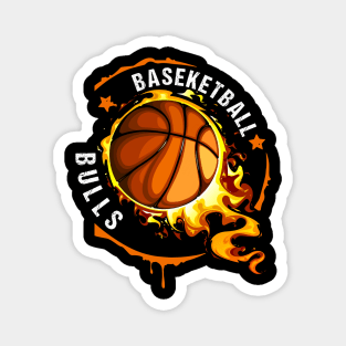 Graphic Basketball Name Bulls Classic Styles Magnet