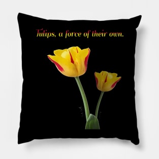 Tulips, A Force of their own by Cecile Grace Charles Pillow