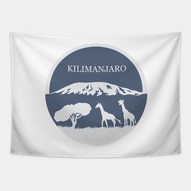 Kilimanjaro (Blue) Tapestry by SakuraDragon