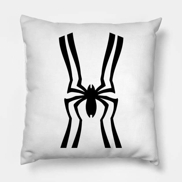 spider symbol, spider logo Pillow by myouynis