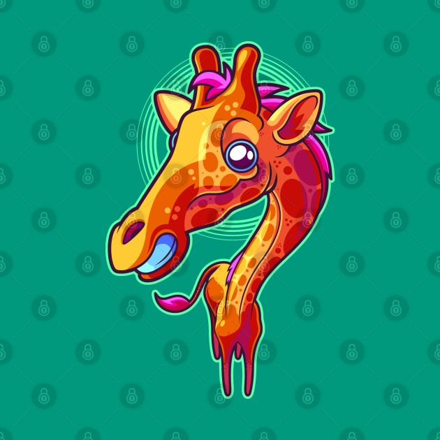 Happy Giraffe by ArtisticDyslexia