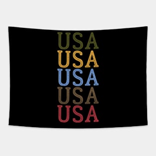 USA GRUNGE DISTRESSED RETRO U.S.A INDEPENDENCE DAY 4TH JULY Tapestry