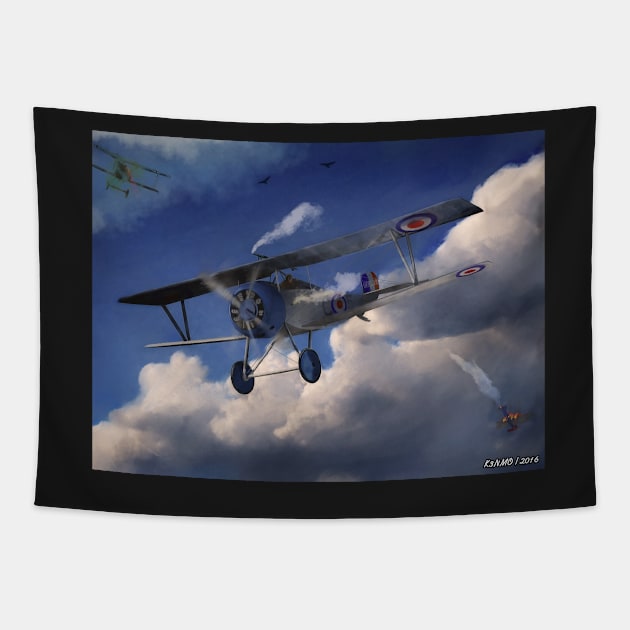 Billy Bishop - Canadian WWI Ace Pilot Tapestry by kenmo