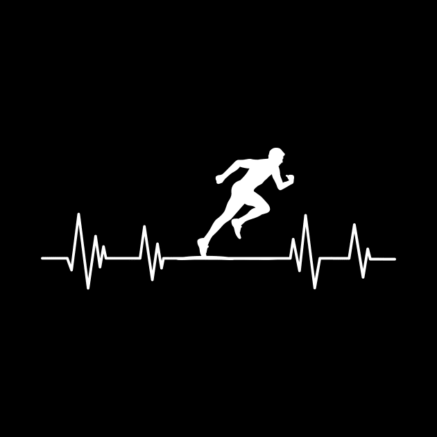 runner heartbeat Run Funny ,Running heartbeat, by mezy