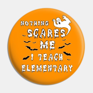 Nothing Scares Me I Teach Elementary Pin