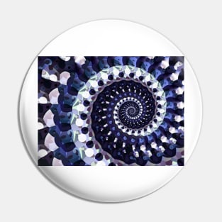 purple dotted spiral Pin